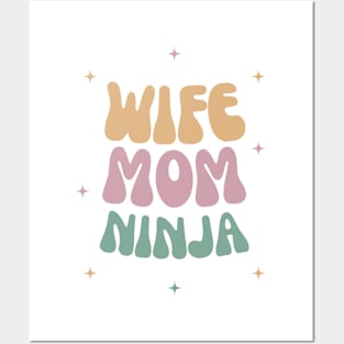 Wife Mom Ninja Posters and Art